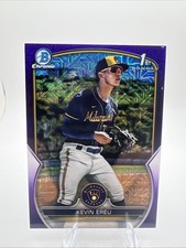 Kevin Ereu 2023 Bowman Chrome 1st Purple Mojo Refractor /299 #BCP-229 Brewers