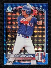 2025 Bowman Chrome Prospects Blue Geometric Refractor 150/150 Jesus Lopez 0lj0