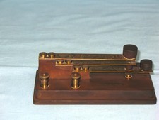 EBERBACH & SON CO ~ VINTAGE MORSE CODE KEY ~ VERY RARE ~ "MUST SEE"