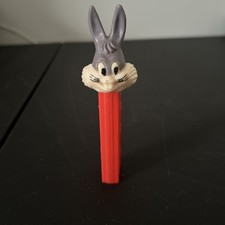 Vintage No Feet  Pez Dispenser Bugs Bunny Red Stem Austria 1978