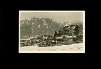 Ansichtskarte Bergschlössl mit Oberaudorf und Kaisergebirge Echtfoto 1936
