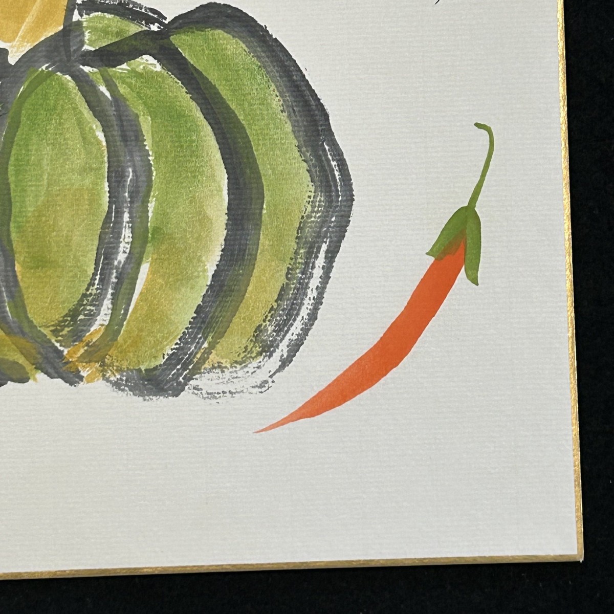 Japanese Watercolor paintings Shikishi art 