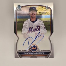 Dangelo Sarmiento 2023 Bowman Chrome 1st Auto #CPA-DSA New York Mets 