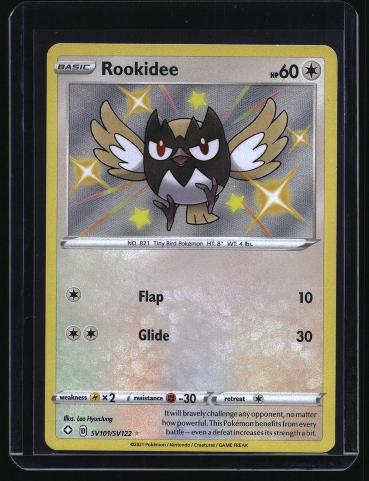 Pokémon Shining Fates Shiny Vault #SV101/SV122 Rookidee Pokémon Shining Fates Shiny Vault #SV101/SV122 Rookidee
