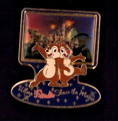 Disney DLR Where Friends Share the Magic Chip Dale 3D pin