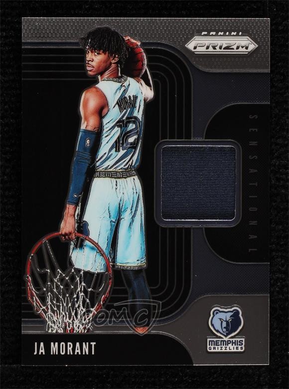 2019-20 Panini Prizm Sensational Swatches Jersey Ja Morant #SS-JAM 9l4