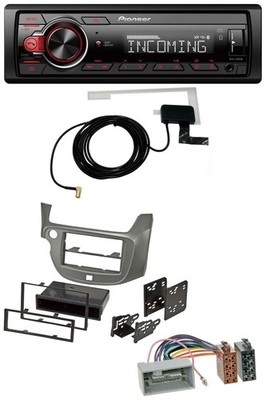 Pioneer USB MP3 DAB Bluetooth Autoradio für Honda Jazz (ab 2009) - silber