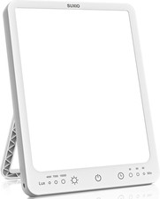 SUXIO Light Therapy Lamp - 10000 Lux Therapy Lights, 3 Timing  Mode Happy Lamp,