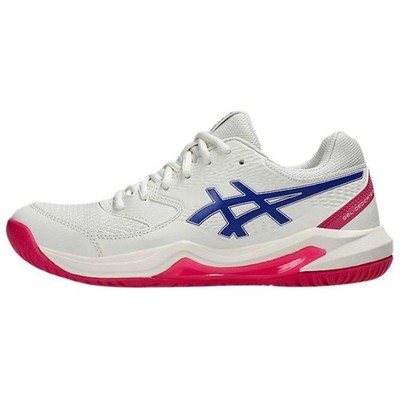 Asics Gel Dedicate 8 Tennis Shoes Women's White Blue Pink - 1042A235-105 Shoes