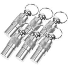 6 pièces étiquettes d'identité pour chien chat perdues nom personnalisé adresse étiquette collier tube