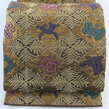 Excellent bag belt Rokutsu pure silk Used BUYS-0