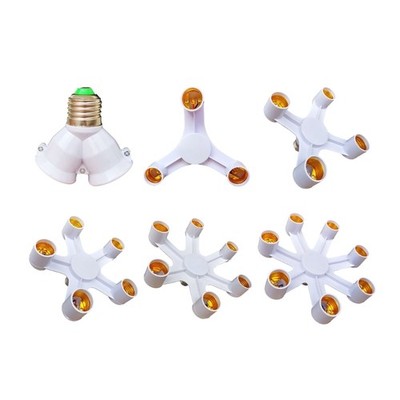 E27 To E27 Extended LED Bulb Socket Splitter Adapter Bracket Lamp Holder