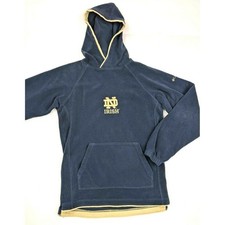 Y2K Notre Dame Irish Columbia Fleece Hoodie Pullover Sweatshirt Youth XL