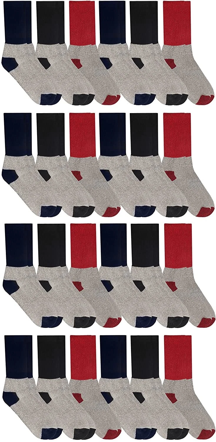 36 PK of Mens Cotton Thermal Crew Socks, Cold Weather Boot Sock Shoe Size 8-12
Opens in a new window
