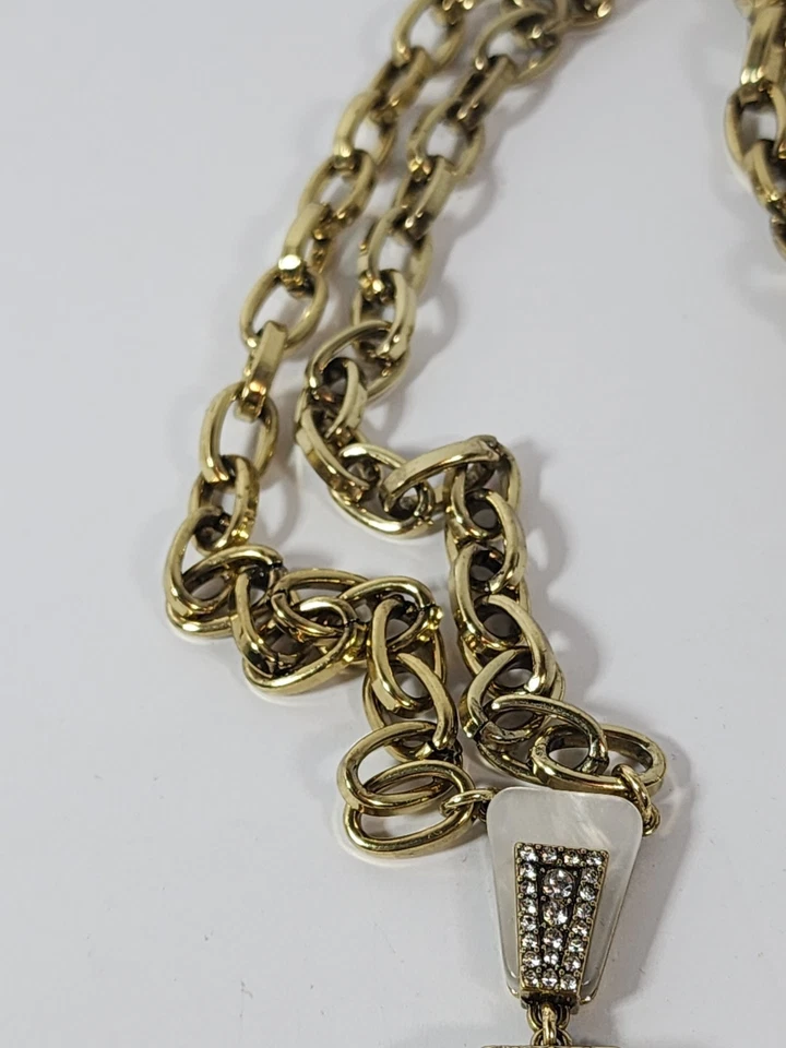 "Collar Heidi Daus To The Hamptons con gota de amor marfil madreperla aspecto 34""" Foto 4 de 4