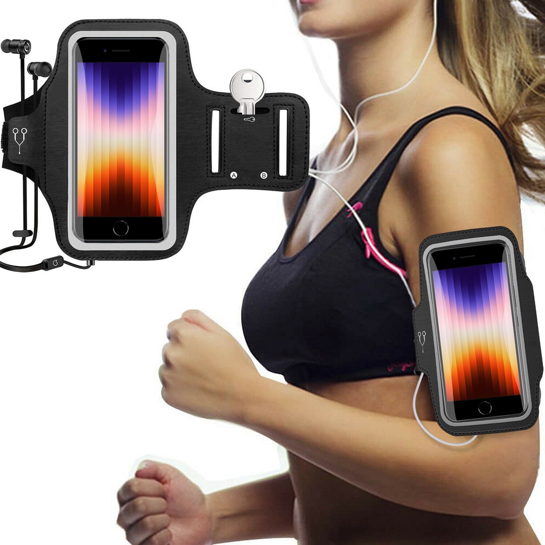 Running Armband for iPhone 15 Pro Max – Waterproof Sports Phone Holder