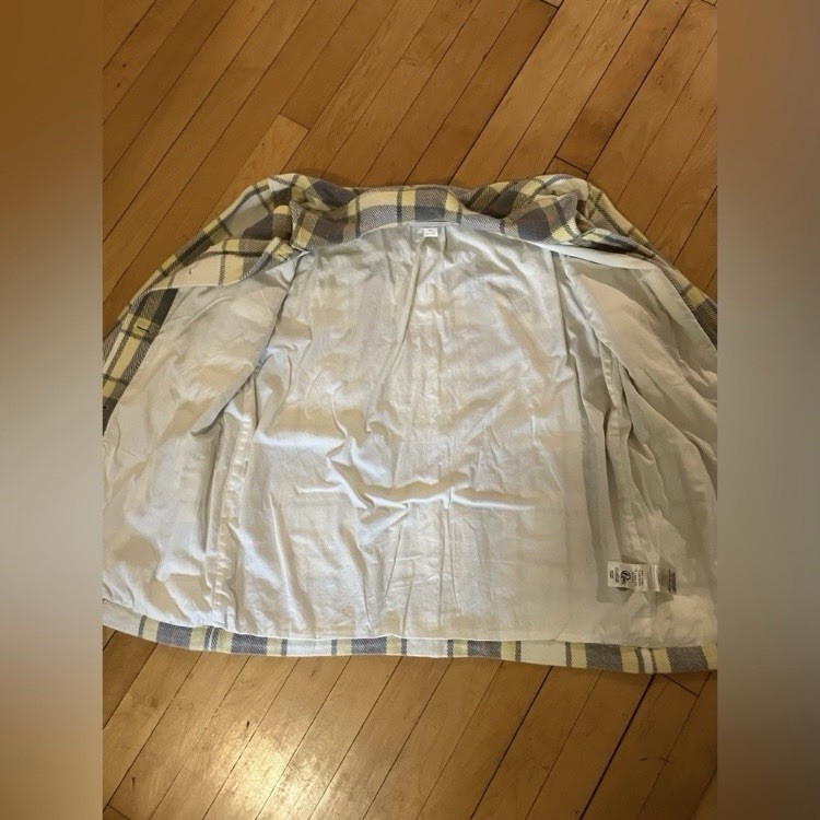 Outerknown Plaid Button Down Jacket Shacket Size … - image 11