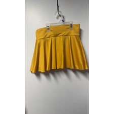 Unbranded | Yellow Pleated Athletic Skort | 10/12