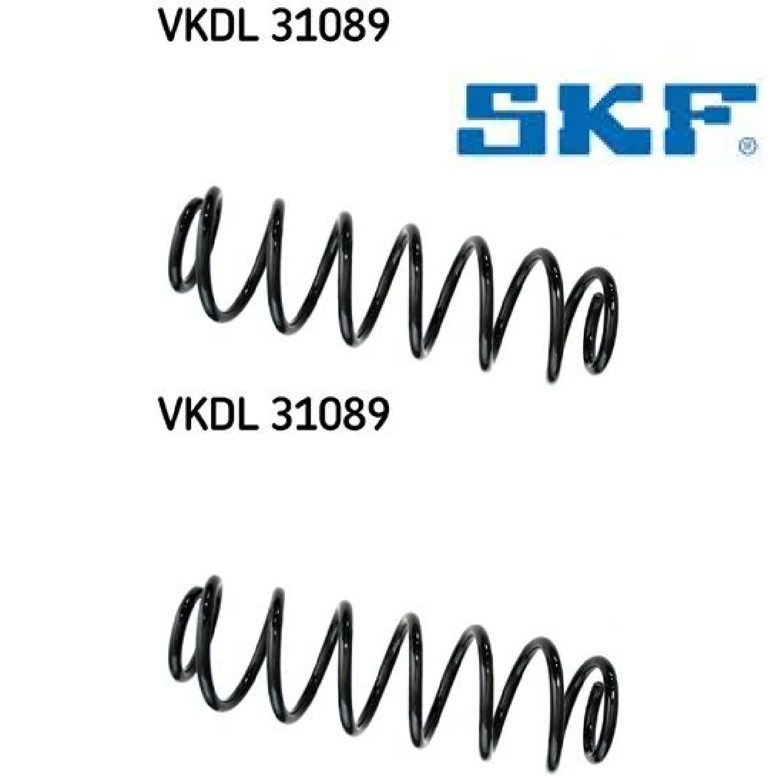 SKF Fahrwerksfeder ohne Hülse VKDL 31089 Position Hinterachse Außendurchmesser 104 mm Höhe 488 mm Länge 128 mm Breite 127 mm - OE-Qualität - Bild 3