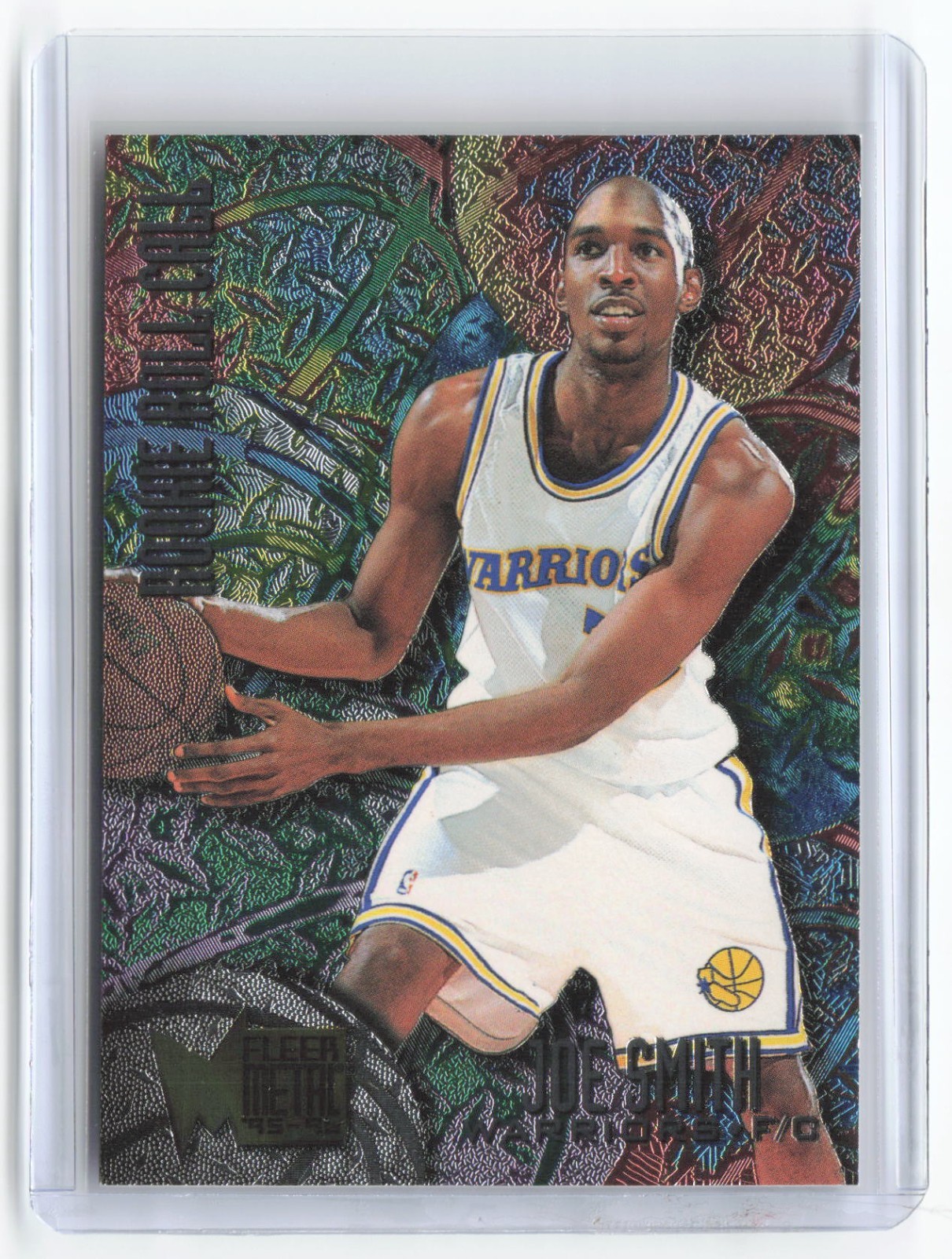 1995 Fleer Metal Basketball Joe Smith #R-7 Rookie Golden State Warriors RC NBA