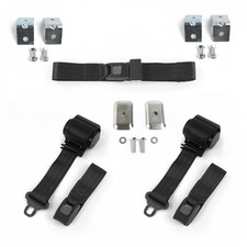 Ford 1928 - 1931 Model A Standard 2pt Bk Bench Seat Kit Wbrackets 3 Belts