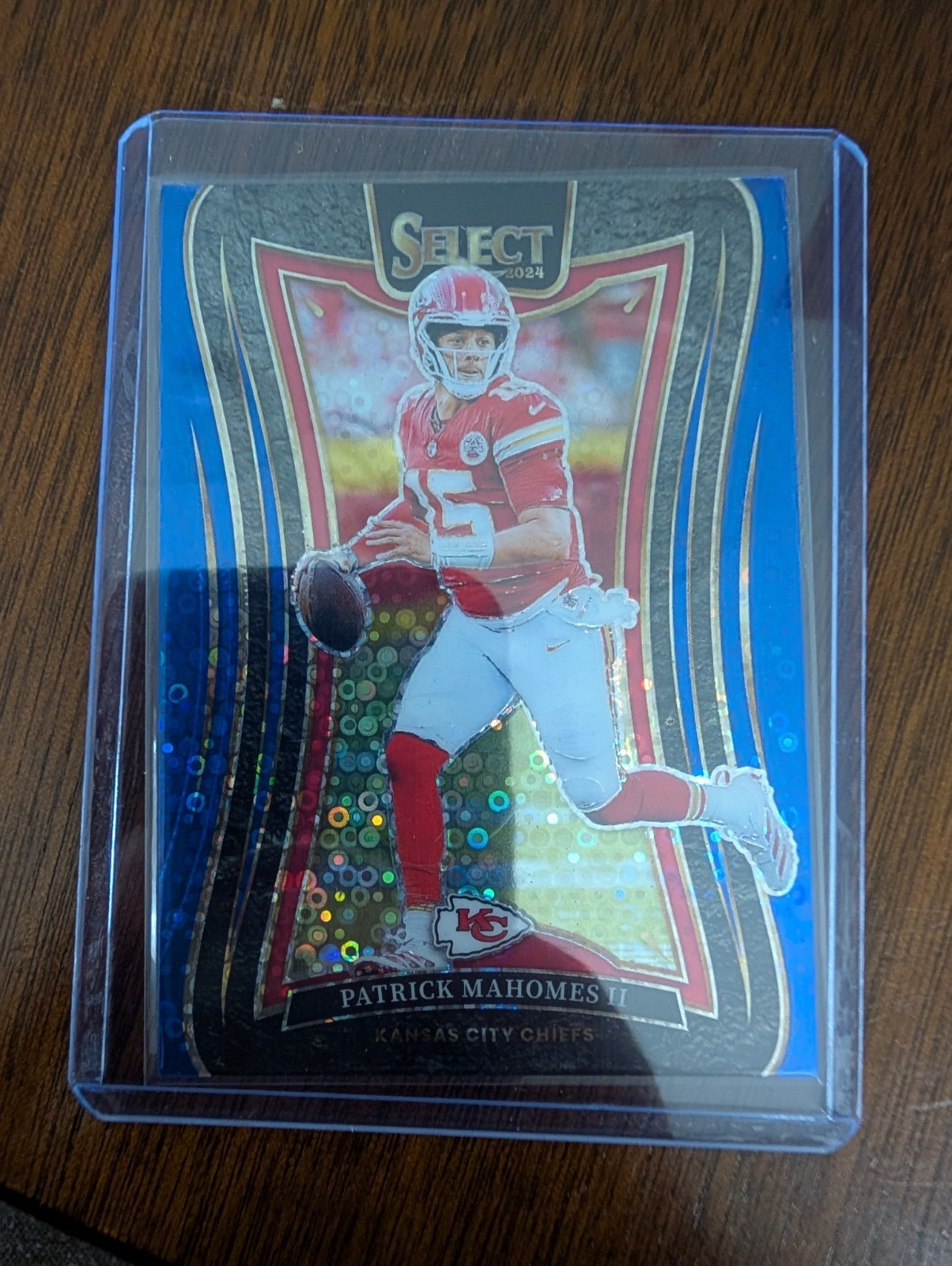 2024 Panini Select Patrick Mahomes Suite Level Blue Disco /25