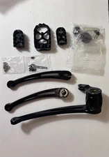 Black Brake Arm Pedal Heel Toe Shift Lever Shifter Pegs