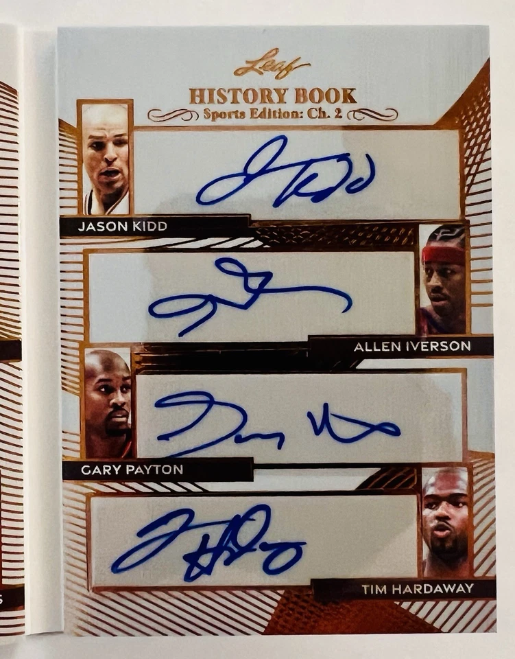 2025 Leaf History Book Dominant Dozen Auto /15 Yao Shaq Ewing Iverson Kidd + SSP - Image 4 of 4
