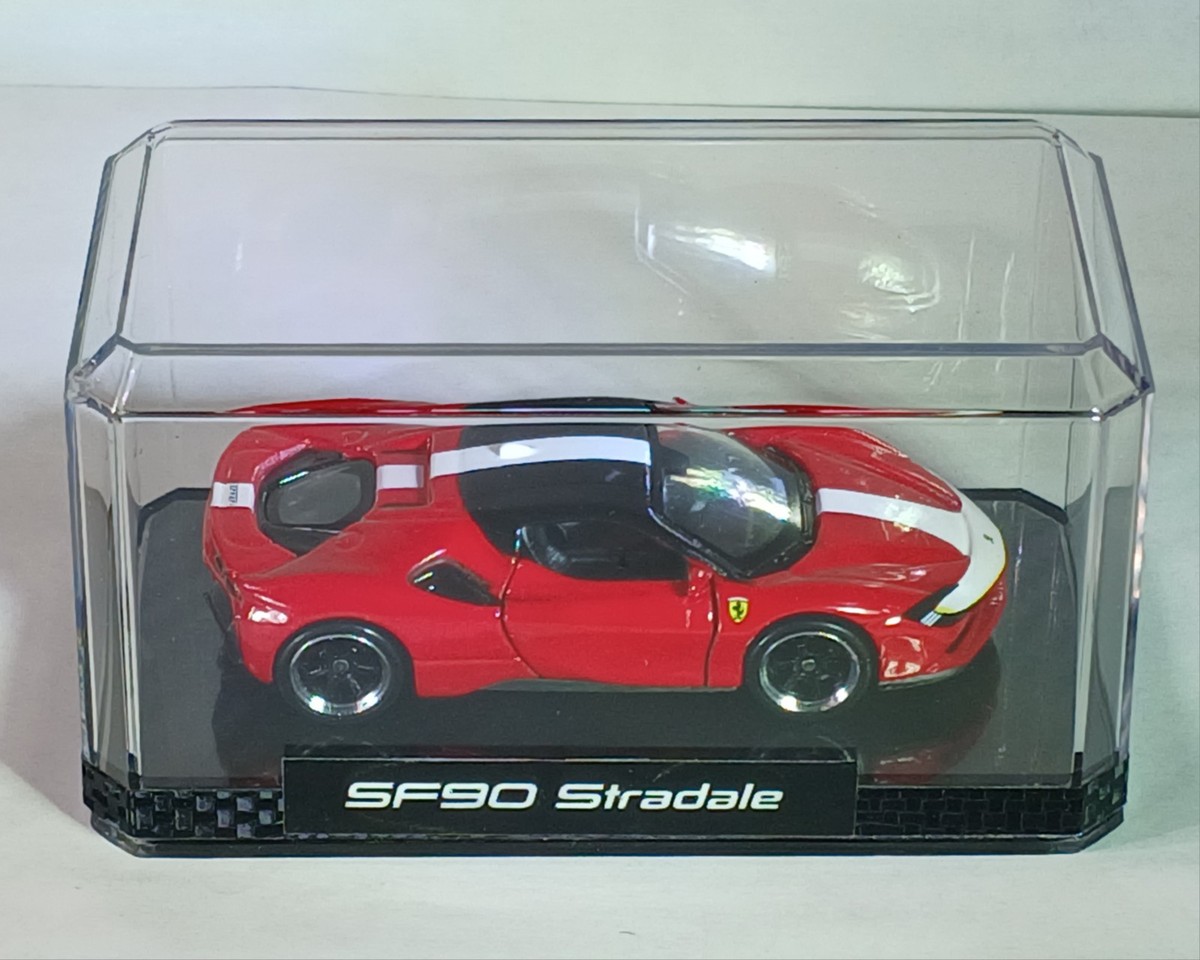 1/64 RED FERRARI SF90 STRADALE ASSETTO FLORANO CUSTOM w/ Opening