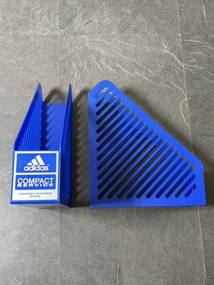 2x Vintage 00er Adidas Zeitschriftenständer Dokumentenaufbewahrung Blau Neu 2002 2003