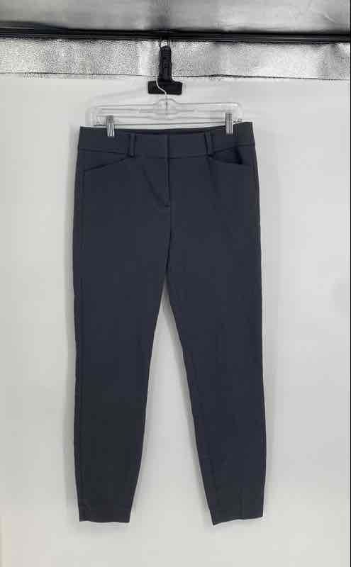 Loft Marisa Womens Blue Flat Front Pockets Skinny Leg Dress Pants Size 6