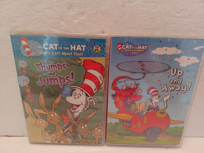 The Cat in the Hat DVD'S (2)*UP AND AWAY/THIMPS AND JUMPS* NEW SEALED