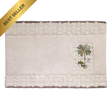 Avanti Linens Bath Mat Soft Absorbent Rug Colony Palm Bathroom Accessories