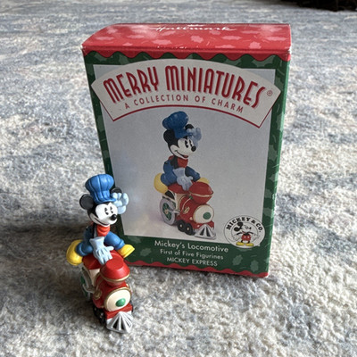 Hallmark Disney Mickey Mouse Merry Miniatures Mickey Express Locomotive Figurine