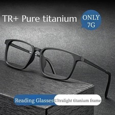Rectangular Blue Light Blocking Reading Glasses Spring Hinge Readers