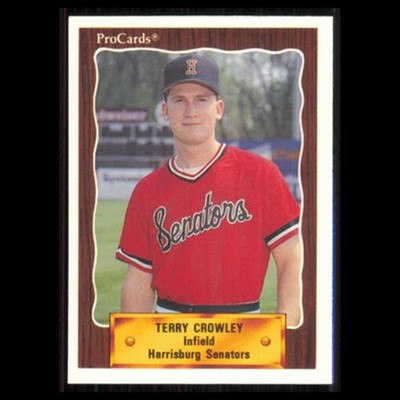 Terry Crowley #1198 1990 ProCards Harrisburg Senators Baseball Card MLB NM