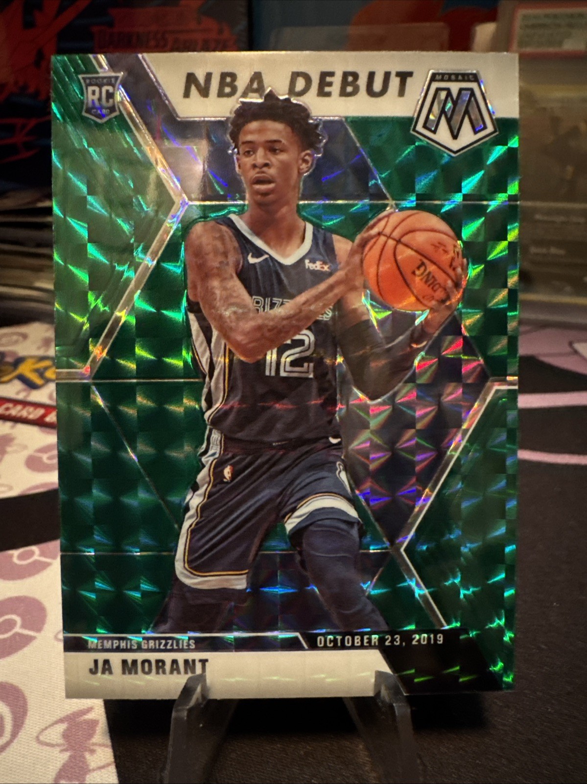 2019-20 Panini Mosaic - NBA Debut Ja Morant #274 Green Prizm (RC)