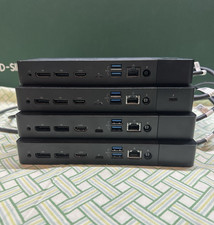 Lot of 4 Dell Docking Stations   WD19 x3  WD19TB x1   Untested   No PSU