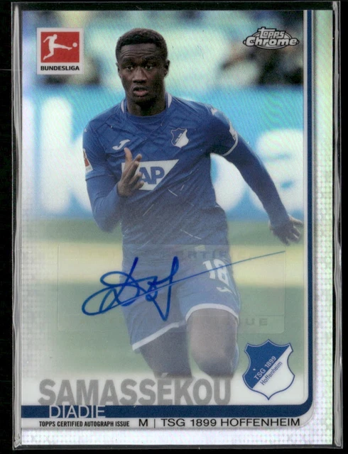 2019-20 Topps Chrome Bundesliga #32 Diadie Samassekou Auto TSG 1899 Hoffenheim