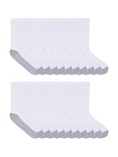 Wonder Nation Boys Cushioned Crew Socks, 10-Pack Sizes S Grey --i2--