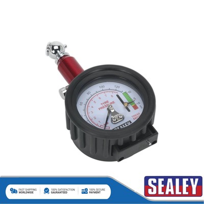 Sealey Reifendruckprüfer mit Reifenprofiltiefenmesser 0-8bar (0-120psi) TSTPDG01