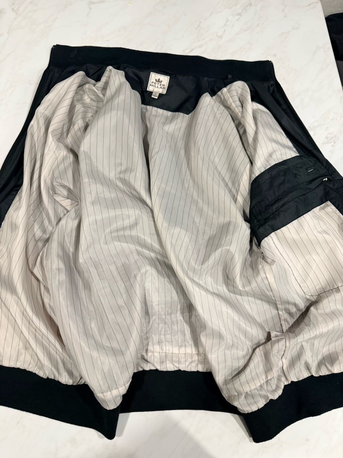 PETER MILLAR Black Packable Lightweight Full Zip … - image 6