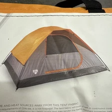Quest Eagles Peak 4 Orange 8ft x 7ft x 52in Outdoors 4 Person Tent SKU 6528