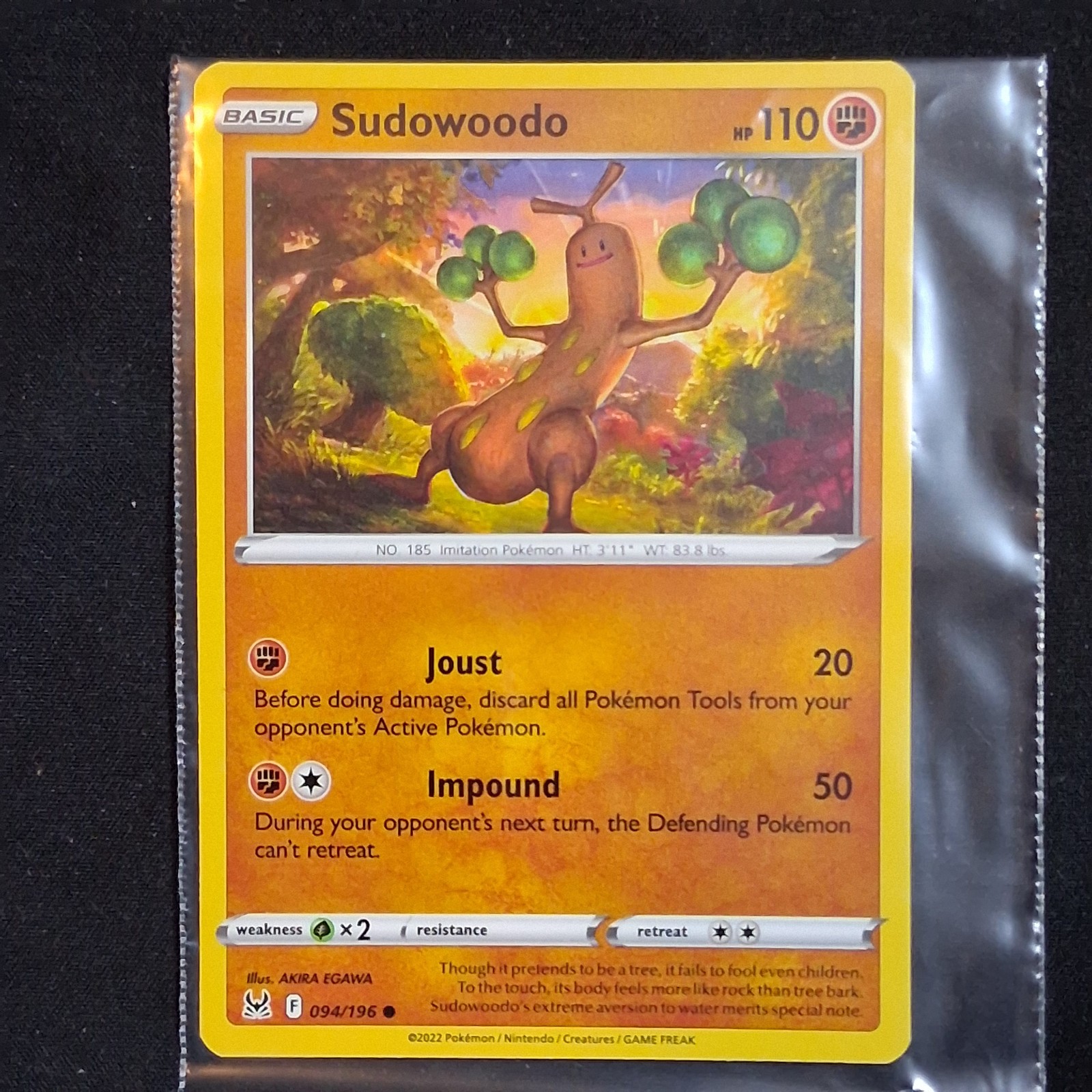2022 Pokemon Basic Sudowoodo