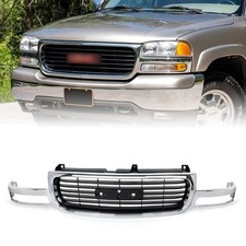 For 1999-2006 Gmc Yukon Xl Sierra 1500 2500 Front Grille Assembly Wchrome Shell