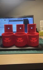 Double Massey   Cupholder For Tractor with black phone holders 