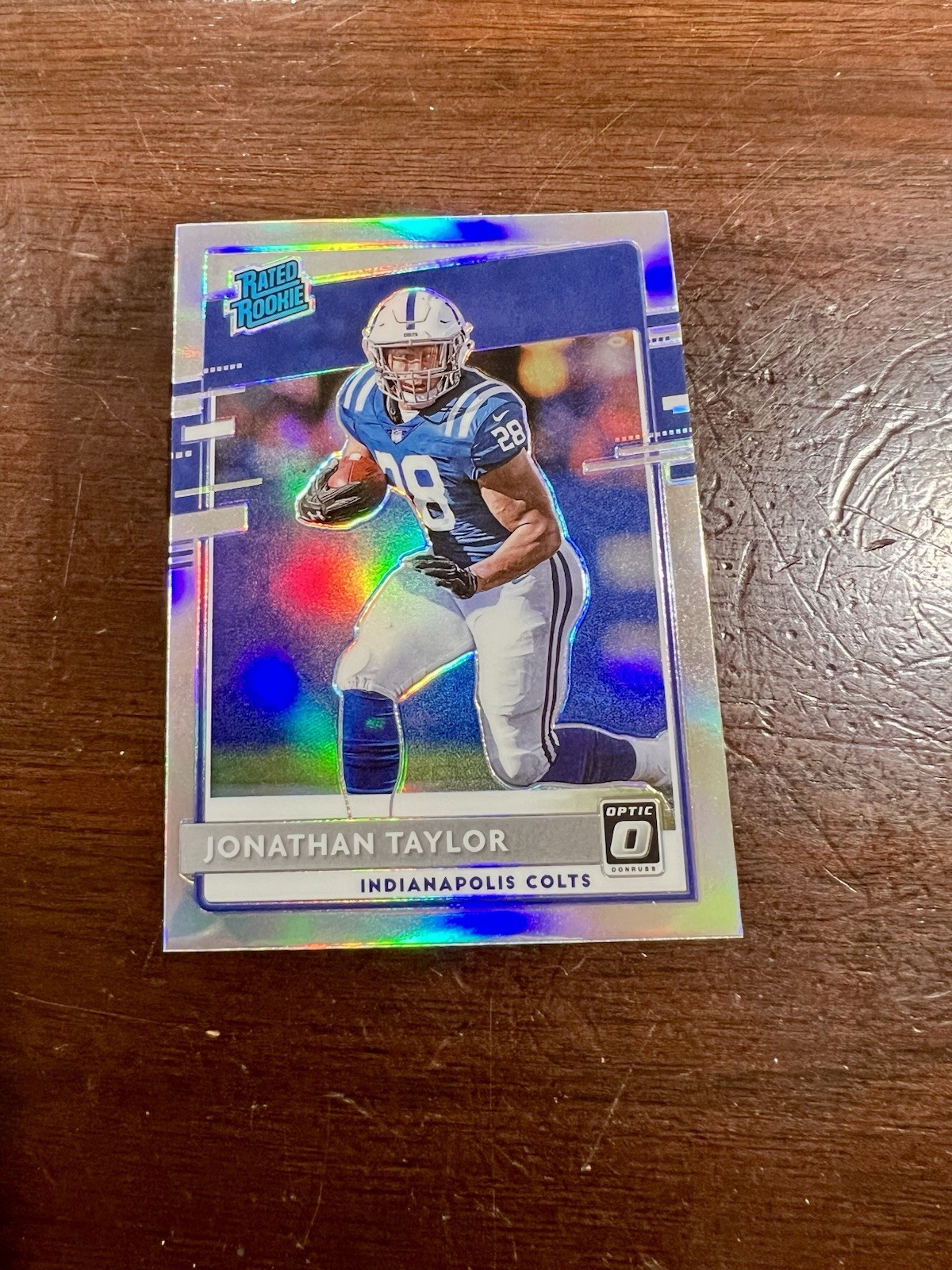 Jonathan Taylor 2020 Optic Rated Rookie RC #167 Silver Holo Prizm