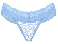Victoria's Secret / PINK Lace-Trim Thong Panty Size MEDIUM