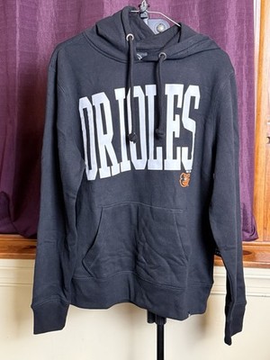 Men's Baltimore Orioles '47 Black Dime Headline Pullover Hoodie Small