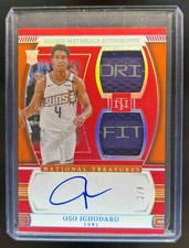 2024-25 National Treasures Oso Ighodaro Rookie Auto Dual RC Tag Patch Red #2/8